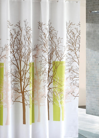 Park Shower Curtain with weighted hem