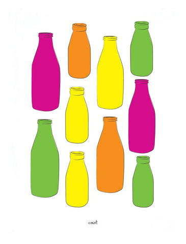 Fluoro Milk Bottles