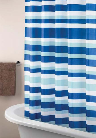 Striata Polyester Shower Curtain