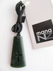 Greenstone Wedge Pendant with Cross