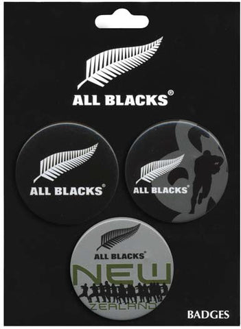 All Blacks Badges 3 Pack - Traditional