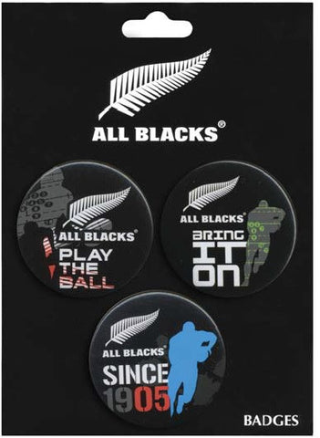 All Blacks Badges 3 Pack - Colourful