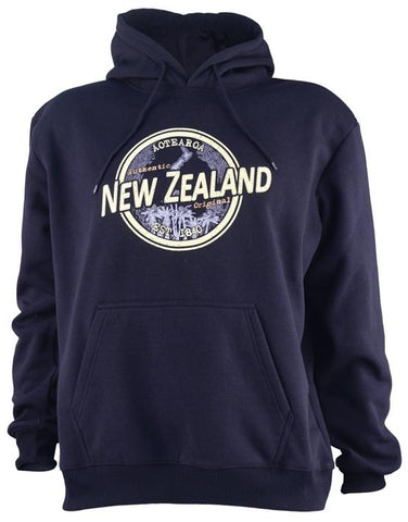 NZ Seal Unisex Fleece Hoodie Navy Blue