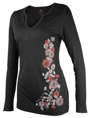 Pohutakawa Vine Ladies Bamboo L/S Tee