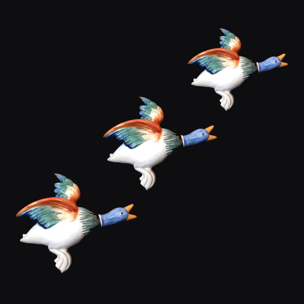 Flying Ducks Wall Hanging Set - Colour