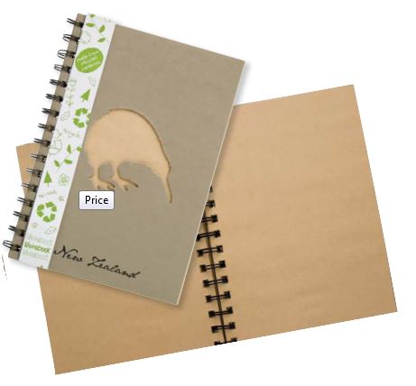 Kiwi Recycled Notebook