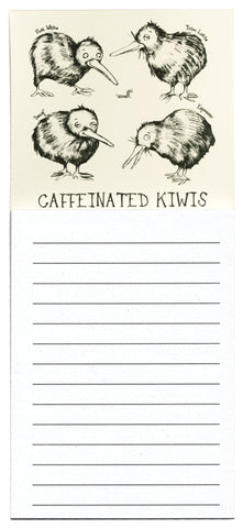 Caffeinated Kiwi Magnetic Notepad