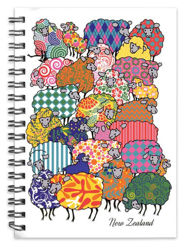 Psychedelic Sheep Spiral Notebook