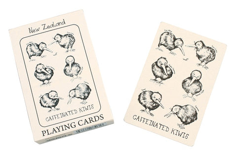 Caffeinated Kiwis Playing Cards