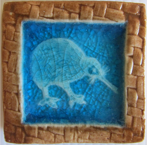 Ceramic Memory Tile: Blue Kiwi