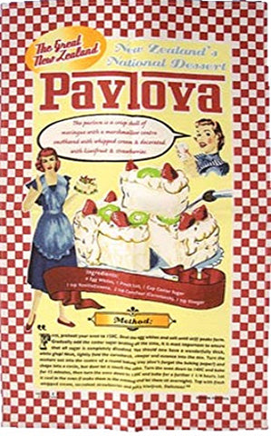 Pavlova Paradise Retro Tea Towel