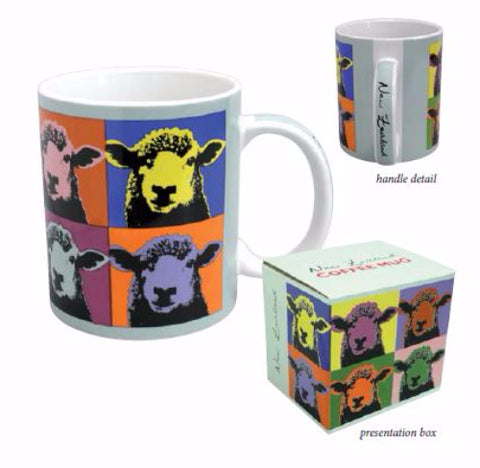 Pop Art Sheep Ceramic Mug
