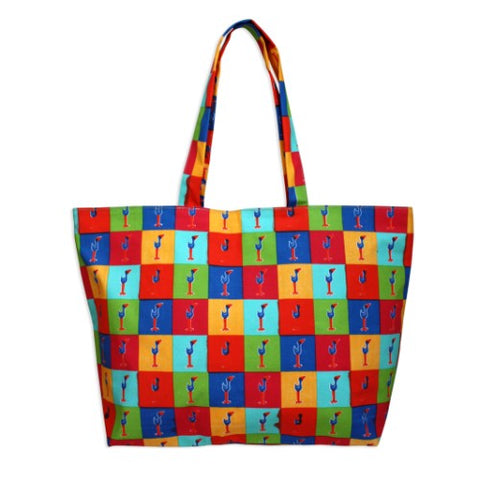 Pukeko Pop Art Beach Bag