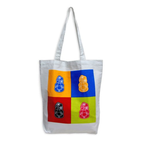 Tiki Pop Art Tote Bag