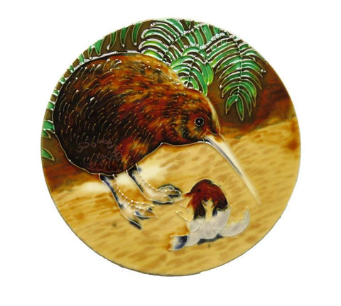 Ceramic Tile : Kiwi in circular tile